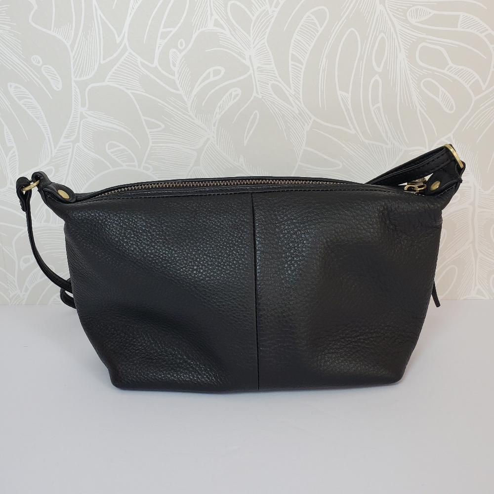 HOBO Kirby Black Leather Small Shoulder Bag - Picture 4 of 10